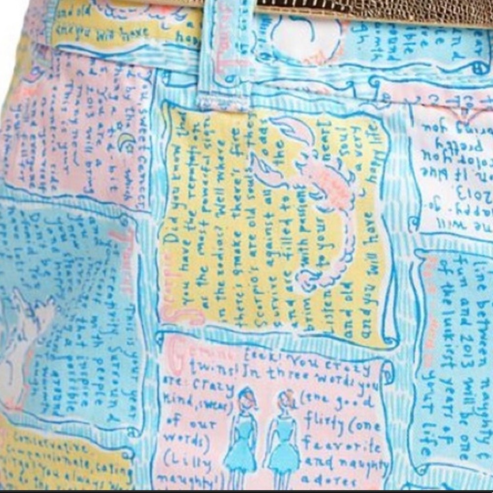 Lilly Pulitzer Multi-Color Script Patchwork Shorts - Picture 7 of 7